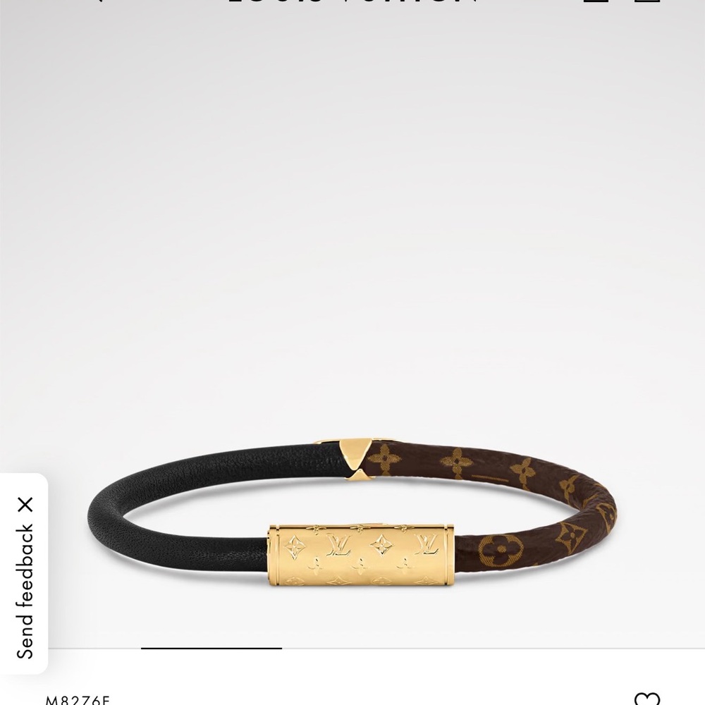 Louis Vuitton Black and Brown Monogram Bracelet